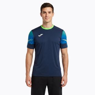 Vyriški bėgimo marškinėliai Joma Elite XI navy/fluor green