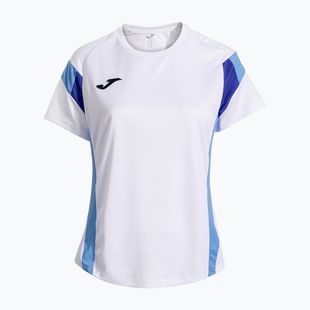 Moteriški teniso marškinėliai Joma Montreal white/sky blue