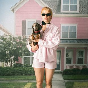 Moteriški marškiniai Kaotiko Stripes Dark People pink / white