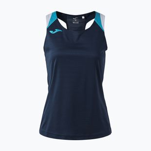 Moteriški teniso marškinėliai Joma Terra Tank Top dark navy/turquoise fluor