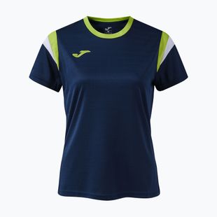 Moteriški teniso marškinėliai Joma Terra dark navy/lime