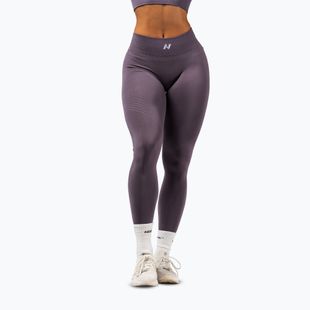 Moteriškos treniruočių tamprės NEBBIA Flow Seamless Maximum Push-Up dark grey