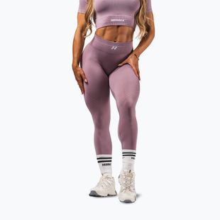 Moteriškos treniruočių tamprės NEBBIA Flow Seamless Maximum Push-Up pink