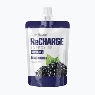Energinis gelis GymBeam ReCharge 75 g blackberry
