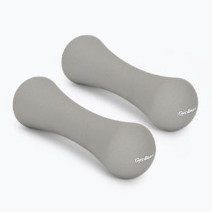 Hanteliai GymBeam Neoprene Dumbbells 2 x 1 kg light grey