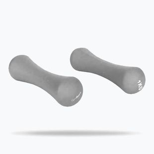 Hanteliai GymBeam Neoprene Dumbbells 2 x 1 kg light grey