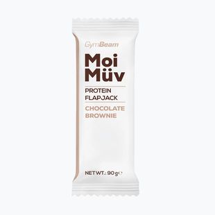 Baltyminis batonėlis GymBeam MoiMüv Flapjack 90 g chocolate brownie