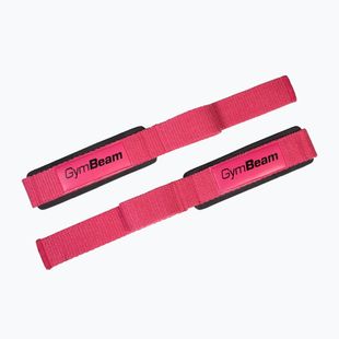 Kėlimo dirželiai GymBeam X-Grip pink