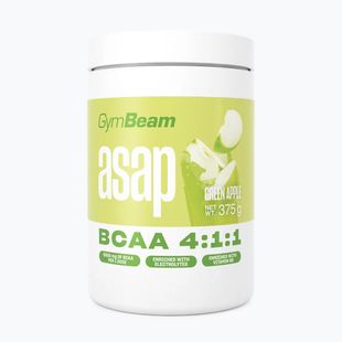 Aminorūgštys GymBeam ASAP BCAA 375 g green apple