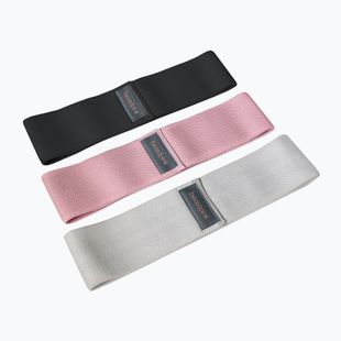 Pasipriešinimo gumų rinkinys GymBeam Booty Band - Beast Pink black/grey/pink