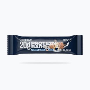 Baltyminis batonėlis GymBeam 55 g cookies/cream