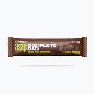 Baltyminis batonėlis GymBeam ASAP Complete 100 g chocolate