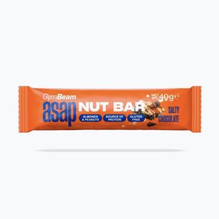 Baltyminis batonėlis GymBeam ASAP Nut Bar 40 g salty chocolate