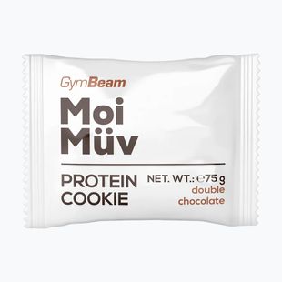 Baltyminis sausainis GymBeam MoiMüv 75 g double chocolate