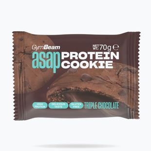 Baltyminis sausainis GymBeam ASAP 70 g triple chocolate