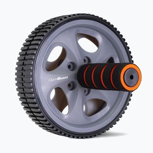 Ratukas pilvo raumenų pratimams GymBeam Ab Wheel juoda/pilka/oranžinė