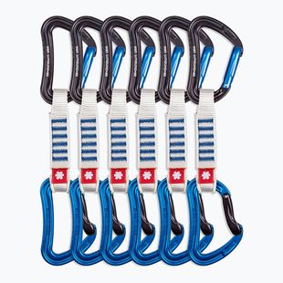 Ocun Raven QD Zoom PA 12 cm laipiojimo greitosios 6 vnt. mėlynos spalvos.