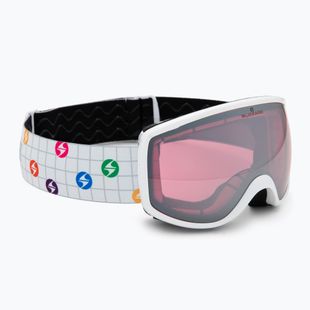 Vaikiški slidinėjimo akiniai Blizzard 963 DAO white shiny/pink/silver mirror