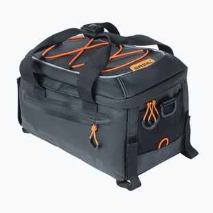 Dviračio bagažinės krepšys Basil Miles Tarpaulin 7 l black/orange