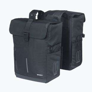 Dviračio krepšys Basil Move Double Bag 30 l black
