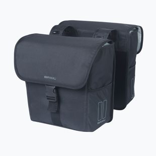 Dviračio krepšys Basil Go Double Bag 32 l solid black
