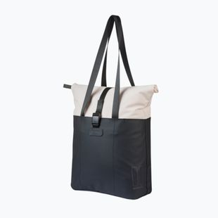 Dviračio krepšys Basil Vive Shopper MIK Hooks 15-20 l off white/black