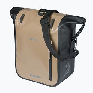 Dviračio krepšys Basil Rivo M Single Bag MIK Hooks 12-15 l sand/black