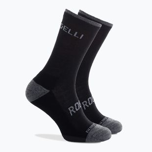 Dviračių kojinės Rogelli Wool Wintersocks black