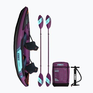 Pripučiama dvivietė baidarė JOBE Croft Inflatable Kayak Package 340 cm sunset purple