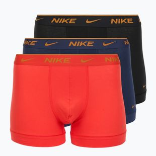 Vyriškos trumpikės Nike Everyday Cotton Stretch Trunk 3 poros light crimson/midnight navy/black