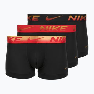 Vyriškos trumpikės Nike Dri-Fit Essential Micro Trunk 3 poros blk/uni red/blk/uni red metallic gradient wb