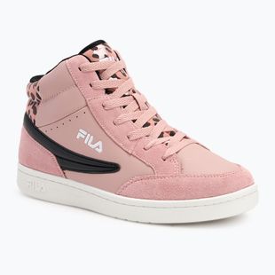 Vaikiški batai FILA Crew Mid pale mauve/leopard
