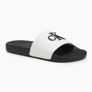 Vyriškos šlepetės Calvin Klein YM0YM01281 Jelly Mono PU Bright White/Black