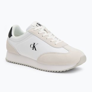 Vyriški batai Calvin Klein YM0YM01325 Retro Runner Lace Up Ny-Su Bright White/Black