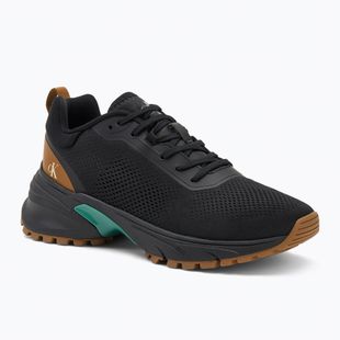 Vyriški batai Calvin Klein YM0YM01284 Hike Runner Tech Knit Ck Black/Grain Brown/Wild Green