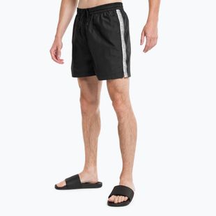 Vyriški Calvin Klein Medium Drawstring maudymosi šortai juodi