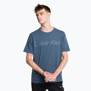 Vyriški Calvin Klein kreidiniai mėlyni marškinėliai