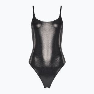 Moterų Calvin Klein Scoop Back One Piece Swimsuit Black