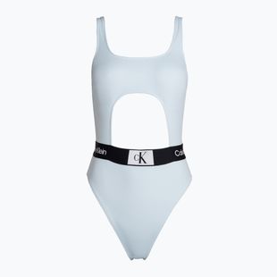 Moteriškas vientisas maudymosi kostiumėlis Calvin Klein Cut Out One Piece-Rp blue