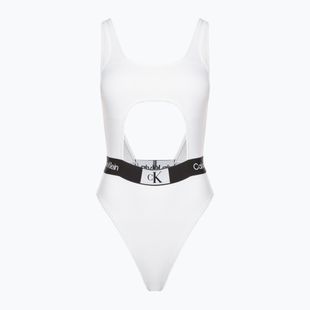 Moteriškas vientisas maudymosi kostiumėlis Calvin Klein Cut Out One Piece-Rp white