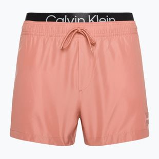 Vyriški Calvin Klein Short Double Wb rožiniai maudymosi šortai