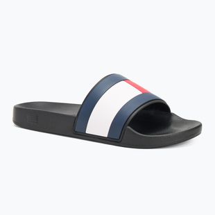 Vyriškos šlepetės Tommy Hilfiger Rubber Flag Pool Slide black
