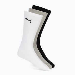 Kojinės PUMA Sport Crew Lightweight 3 pairs white/grey/black