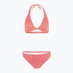 Moteriškas dviejų dalių maudymosi kostiumėlis O'Neill Marga Cruz Bikini red simple stripe