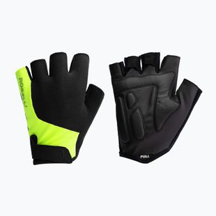 Vyriškos dviračių pirštinės Rogelli Essential black/fluor