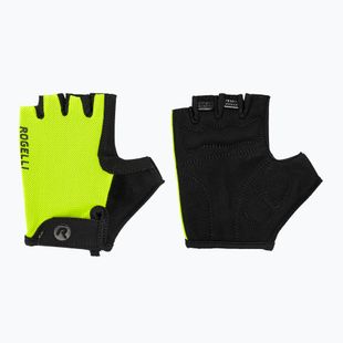 Rogelli Core Jr vaikiškos dviratininkų pirštinės fluoro geltonumo