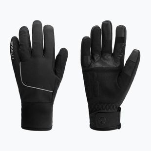 Vyriškos dviračių pirštinės Rogelli Essential Winter Waterproop black