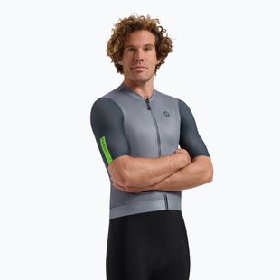 Vyriški dviratininko marškinėliai Rogelli Fast purple / green