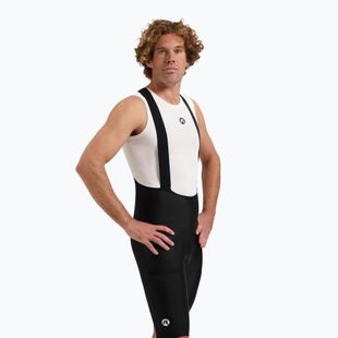Rogelli Distance II Bib Short vyriški dviračių šortai juodi