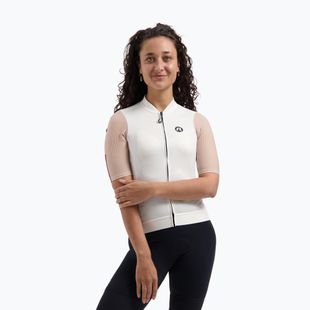 Moteriški dviračių marškinėliai Rogelli Fast sand/dusty pink/cherry